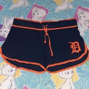 Y2K Detroit Tigers Vintage Cotton Shorts Baseball MLB Tee